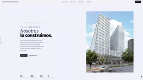 Screenshot of the constructoraledesma.com home page.